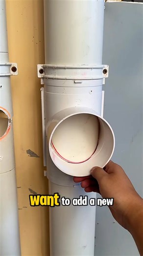 STOP LEAKS! How to Tap into a PVC Drain Pipe in 60 Seconds | M Diy Shorts