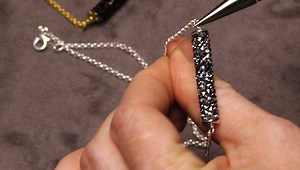 How to Make Wrapped Wire Loop Bead Links and Connect to Chain