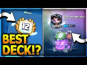 ELECTRO WIZARD CHALLENGE BEST DECK! + 12 WIN CHEST OPENING! Unlocked!! Clash Royale Tips & Strategy