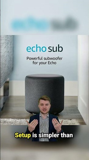 Echo Sub - Powerful subwoofer for your Echo - requires compatible Echo device