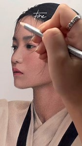 This stunning colored pencil drawing captures the elegance and grace of the subject with breathtaking precision. The intricate detailing in the skin texture, delicate strands of hair, and subtle shading bring a lifelike quality to the portrait. The artist has skillfully balanced soft tones with bold contrasts, creating a harmonious composition that draws the viewer’s eye to every nuance of the piece. The floral accessory and traditional attire add cultural depth, while the gentle expression on t