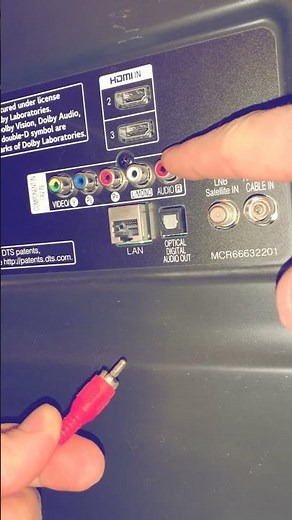 How to connect RCA cable? #shorts
