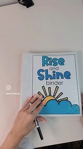 The Rise and Shine Binder is an interactive write and wipe binder allowing students to practice math and literacy skills daily. Perfect for the number of the day, calendar skills, and spiral review pages. | Tunstall's Teaching Tidbits