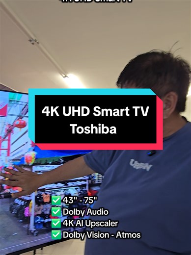 Toshiba 4K UHD Smart TV - Dolby Audio & Vision