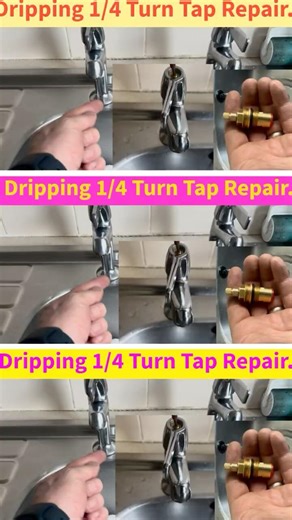 Dripping Quarter Turn Tap Repair. #drippingtap #drippingtaprepair