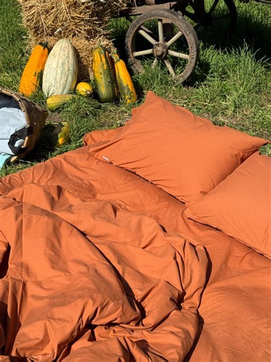 Orange Duvet Cover Pattern, Quilt Cover With Ties - DIY Sewing PDF - Etsy