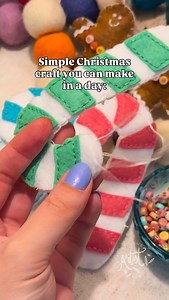 22K views · 2.2K reactions | Download this FREE pattern from my website and make these adorable candy canes for your home! Comment “CANDY CANE” and I’ll send you the link殺 | Stay At Home Artist | Facebook