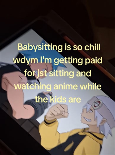 Chill Babysitting While Enjoying Anime