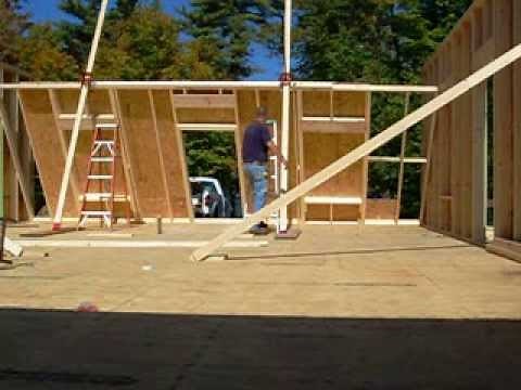 Raising a wall with Qual-Craft wall jacks