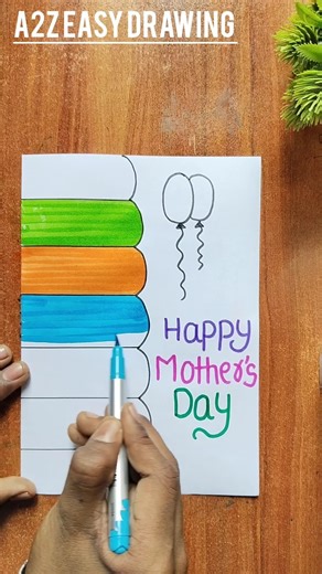Diy Mother's Day Greeting Card / Mother's Day Card Making #shorts #card #diy