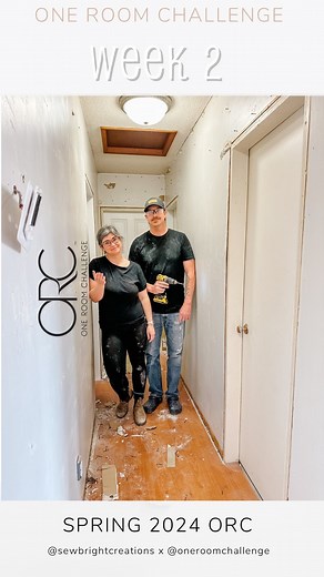 One Room Challenge | Week 2 There’s no going back now 😳 This week we removed all the trim and drywall and about half of the panel board. Once the panel board is off I’ll rip up the floor and that should be it for demo 🤞. Still haven’t decided on wall treatments; all suggestions are welcome! Also some exciting news on the wall we’re trying to remove, we almost have a permit 🎉 (this was from the Fall ORC). Check back for week 3 cause it’s gonna be good! @oneroomchallenge x @apartmenttherapy #or
