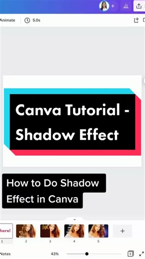 Learn Shadow Effect in Canva Easily!
