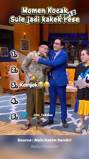 Sule Jadi Kakek Rese Auto Ngakak! 🤣👴🔥#initalkshow #videolucu #shorts