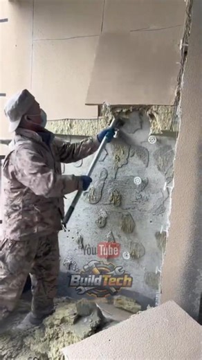 Fast Wall Insulation Removal with a Scraper Tool