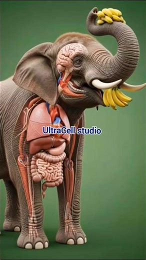 elephant 3D animation video 🫢 #shorts