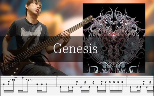 【bass TAB谱】Genesis - Polyphia