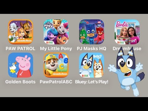 PAW Patrol A Day in Adventure Bay,My Little Pony World,PJ Masks HQ,Barbie Dreamhouse,Peppa Pig,Bluey