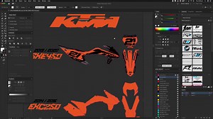 2.6K views · 68 reactions | We often get asked how we go about transferring designs from newer shaped bikes as shown on our website, to other models such as Enduro, Mini Bikes and older bikes. Check out this vid to see the process our talented design team follow going from a 2020 SXF 450, to a 2014 EXC 250, a 2008 SX 85 and a 2016 SX 50 ✊ | Rival Ink Design Co | Facebook