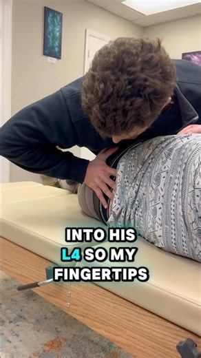 Low back adjustment for active person! #chiropractic #lowbackpain