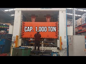 Trabajando prensa de 1,000 Ton. (1,000 Ton Press Working)