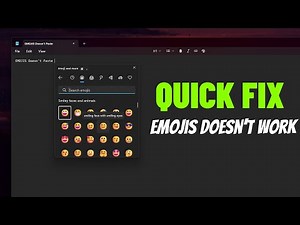 Emoji Picker Not Working on Windows 10/11 — Win + . Click But Nothing Inserts [FIX]