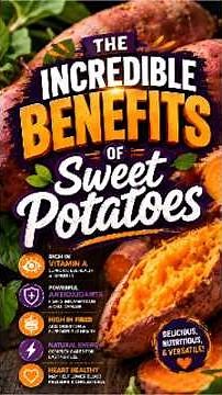 The Incredible Benefits of Sweet Potatoes #foodfacts