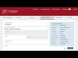 Corporate Online: Bill Payment Instructions | CIBC FirstCaribbean
