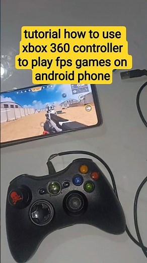 tutorial how to use xbox 360 controller to play fps games on android phone #tutorial #shorts
