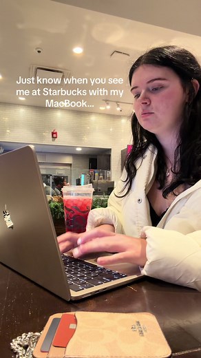 Productive Moments at Starbucks with My MacBook