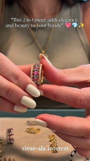 Beautiful 2-in-1 Ring That Transforms Your Style 💍✨ #Shorts #ring #diamond #jewellery #ringdesign