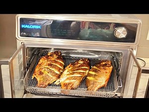 How To Airfry Whole Tillapia Fish with Kalorik Maxx Air Fryer Oven.