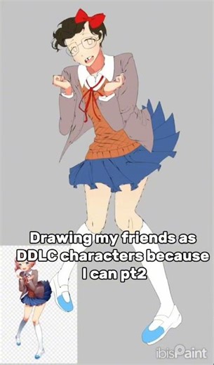 Drawing my broski's as DDLC characters-pt2 #ddlc #art #fanart #drawing #sayori