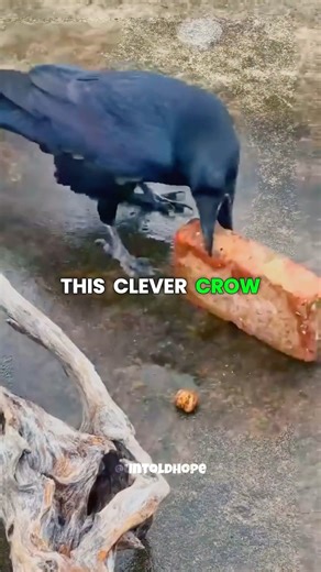 The Smartest Crow Ever 🐦‍⬛🧠 #shorts