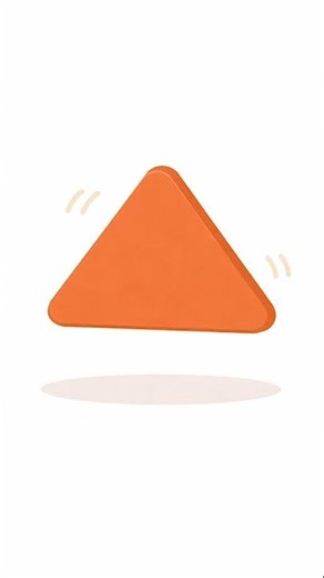 Orange Color Triangle for Toddlers | Early Learning Visuals
