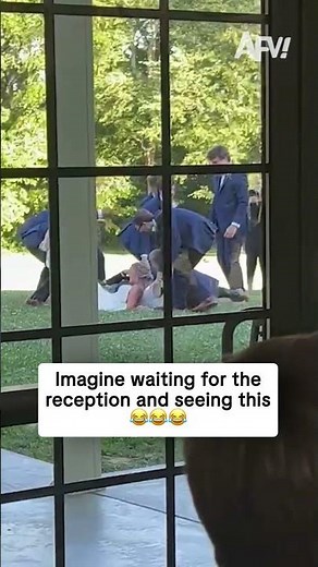 Wild ride for the bride 😅 #afv #weddings #fail #funny #shorts