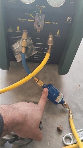 How to gas recovery********* with recovery machine,(HVRAC)######real video