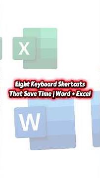 Stop Using the Mouse in Excel & Word | 8 Keyboard Shortcuts You’ll Use Every Day! #keyboard #excel
