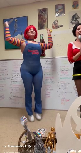 🏆 Voted sexiest halloween costume of 2023: Chucky outfit 🔪 #halloween #halloweencostume #chucky #ChuckyMakeup #fashionnova #bounce