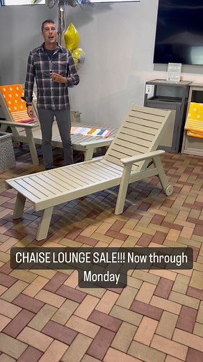 HOT DEAL #4 of July!! Chaise lounge on sale for $649! This is the last hot deal of the summer so take advantage today at any of our 5 showrooms or at bytheyard.net | By the Yard - Outdoor Furniture