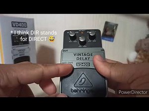 Behringer Vintage Delay VD 400 review! 21€ delay pedal ! 😁