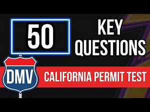 California DMV Permit Practice Test 2024 (50 Key Questions)