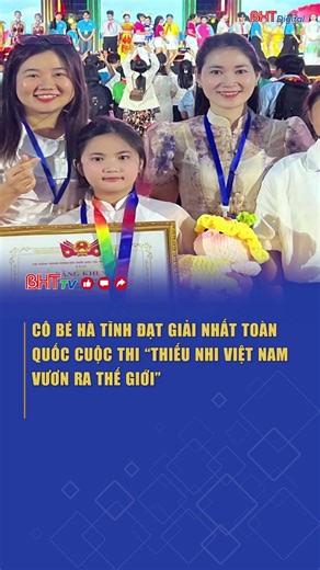 Ha Tinh Girl Wins First Prize in National "Vietnamese Children Reaching Out to the World" Contest