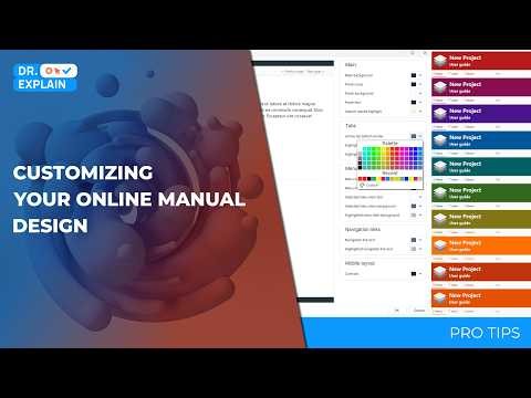 How to customize your online user manual theme with Dr Explain 7