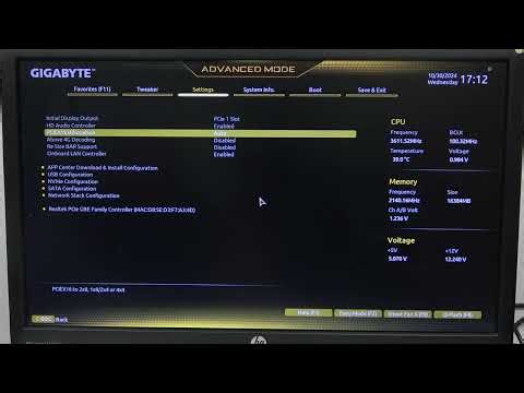 Gigabyte B550 Gaming X Motherboard - How to Enable/Disable HD Audio Controller | Control Audio Featu