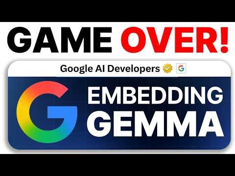 NEW Google EmbeddingGemma is WILD (FREE)! 🤯