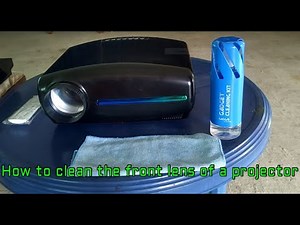 Easy Projector lens cleaning, How to clean the front lens of a projector, easy tips