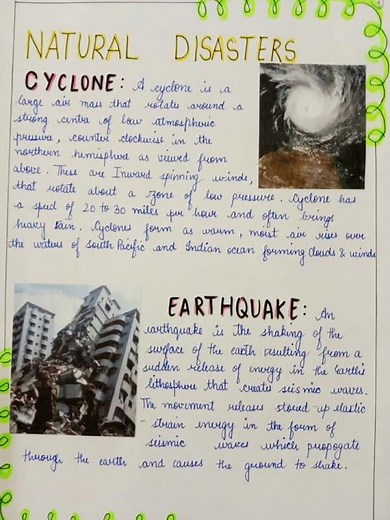 Project file of DISASTER MANAGEMENT 😊 Class 9th #shorts #youtubeshorts #project
