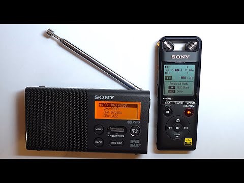 Record music, FM radio, Dab Radio / Sony external recorder