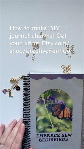How to make DIY journal charms! Get your kit at Etsy.com/shop/CreativeFaithCo