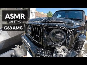 ASMR Car Wash | Satisfying Mercedes G63 AMG Valeting & Snow Foam Detailing